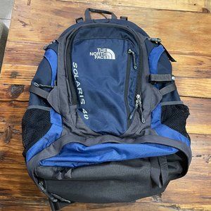 The North Face Solaris 40 Hiking Backpack in blue